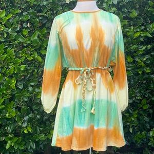 Tie dye swing dress